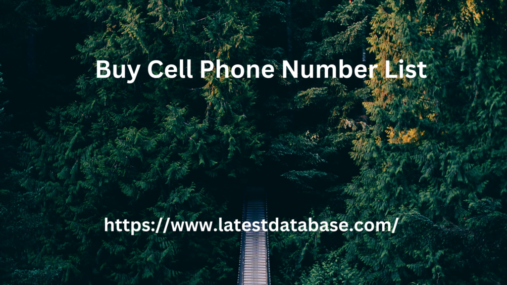 Buy Cell Phone Number List