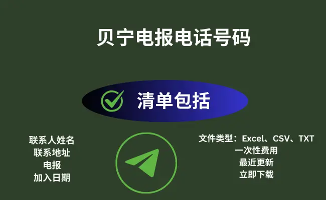 贝宁电报电话号码